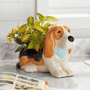 Sale ❤️ New Pioneer Woman Charlie The Ranch Dog Ceramic Novelty Planter